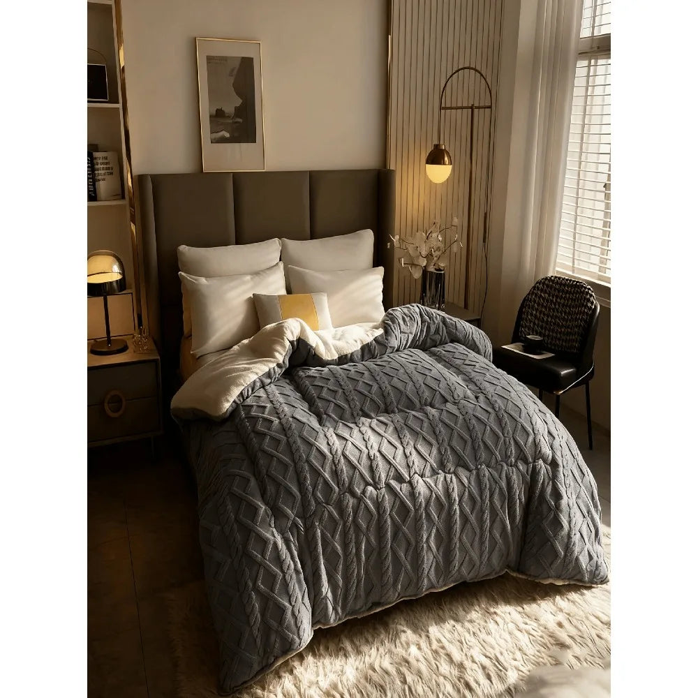 Luxurious Taffeta Plush Blanket All Seasons Soft Cozy Gift