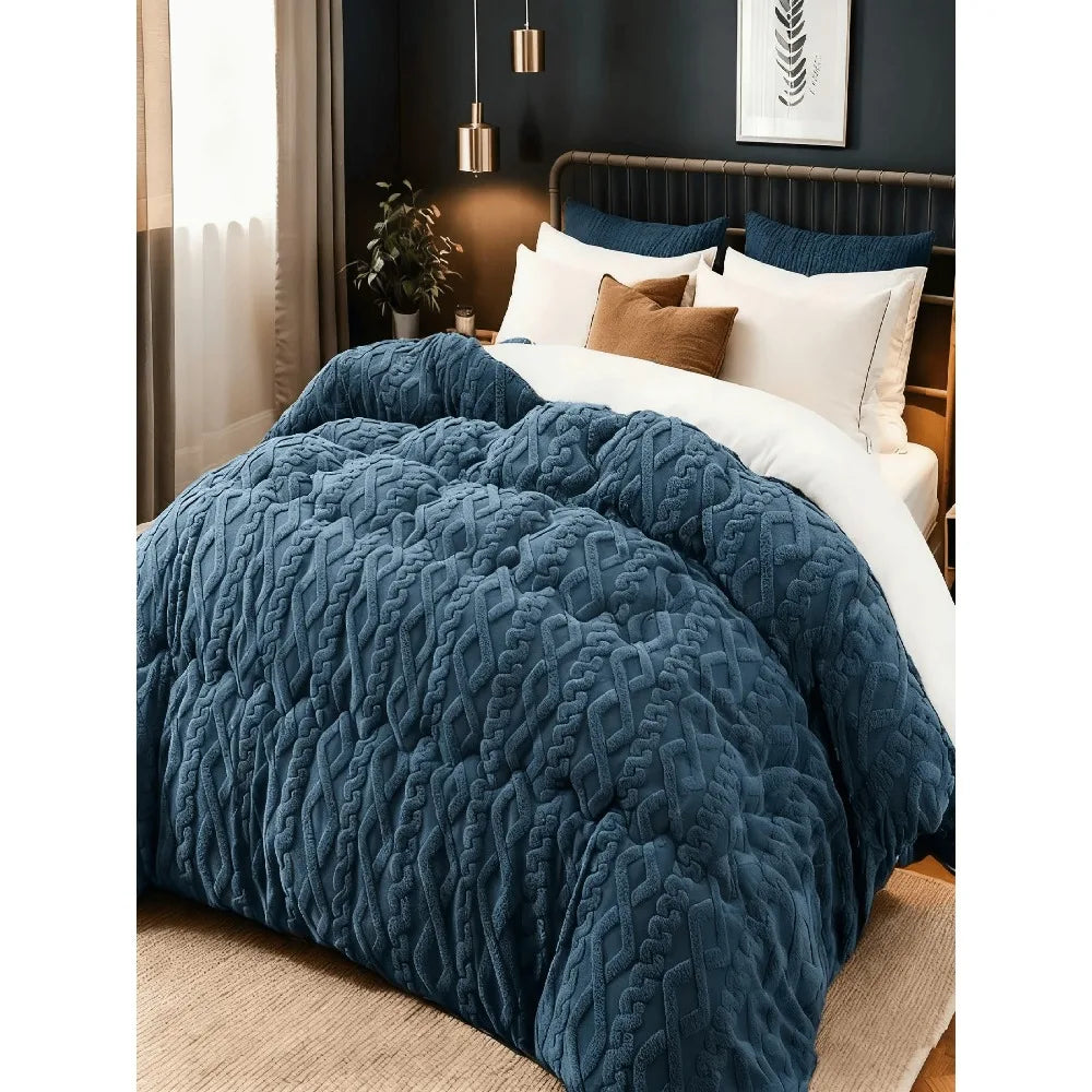 Luxurious Taffeta Plush Blanket All Seasons Soft Cozy Gift